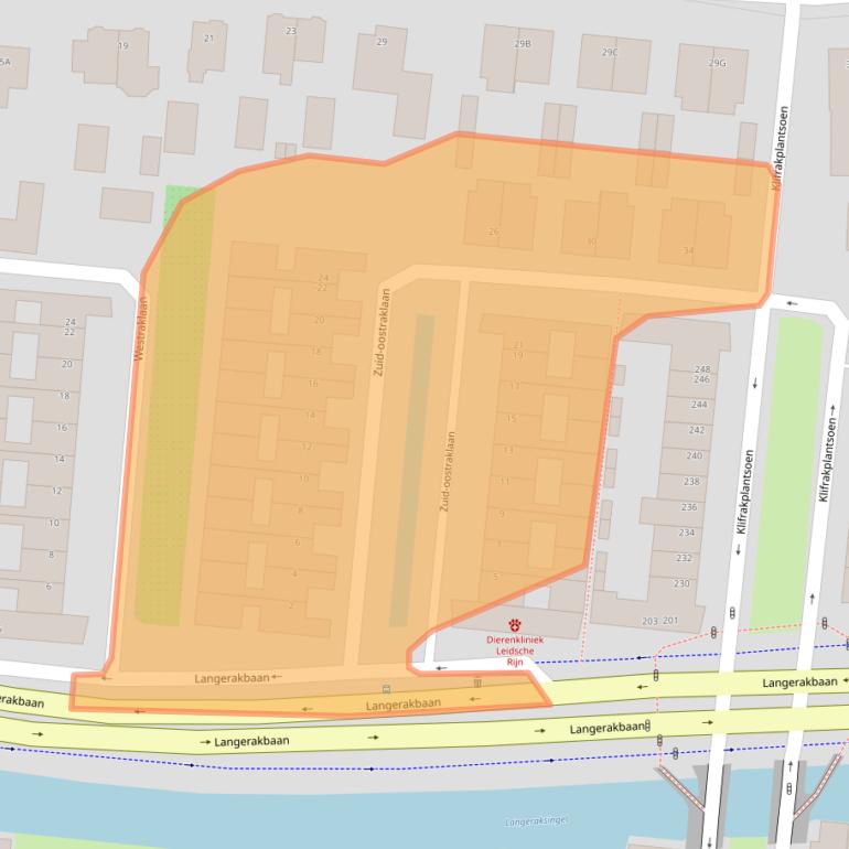 Kaart van postcodegebied 3544RJ.