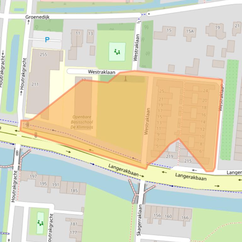 Kaart van postcodegebied 3544RK.