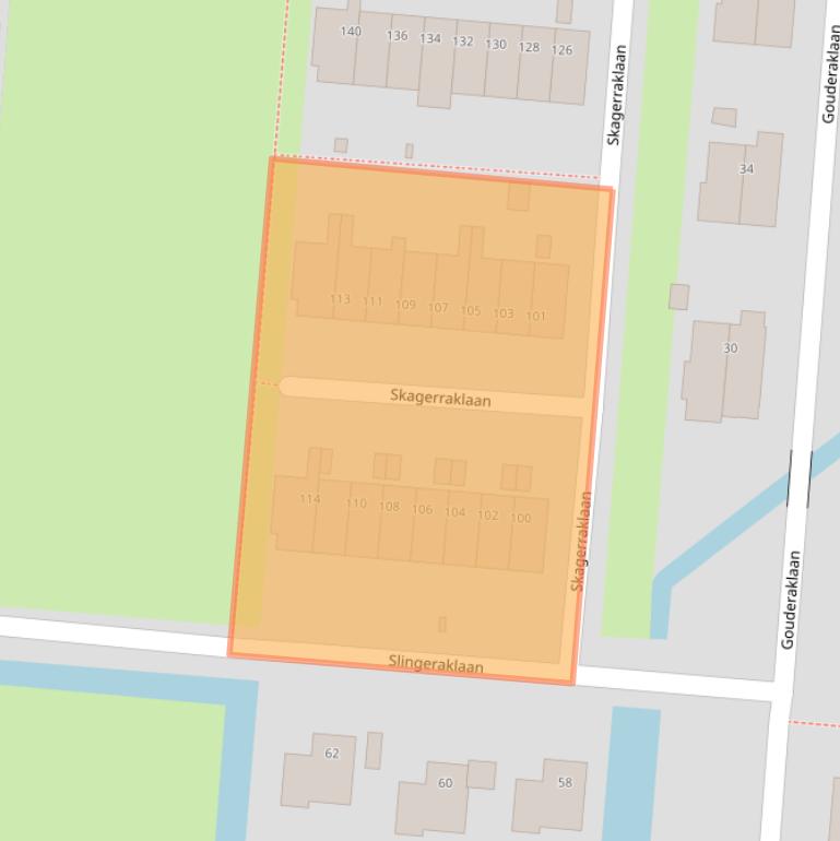 Kaart van postcodegebied 3544RN.