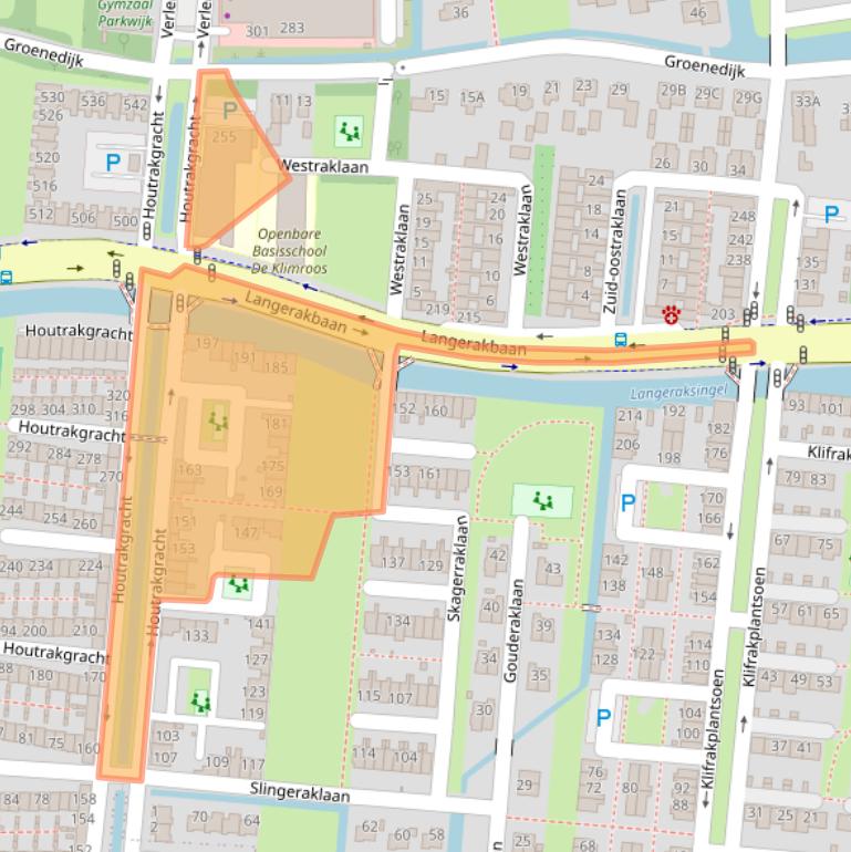 Kaart van postcodegebied 3544SC.