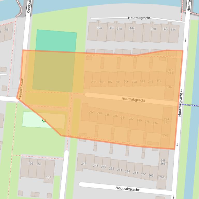 Kaart van postcodegebied 3544SH.