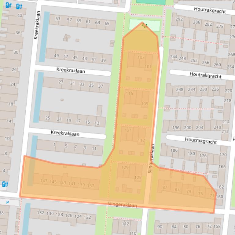 Kaart van postcodegebied 3544SK.