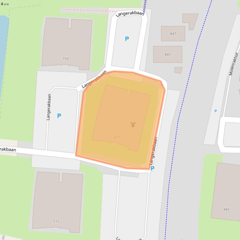 Kaart van postcodegebied 3544SX.