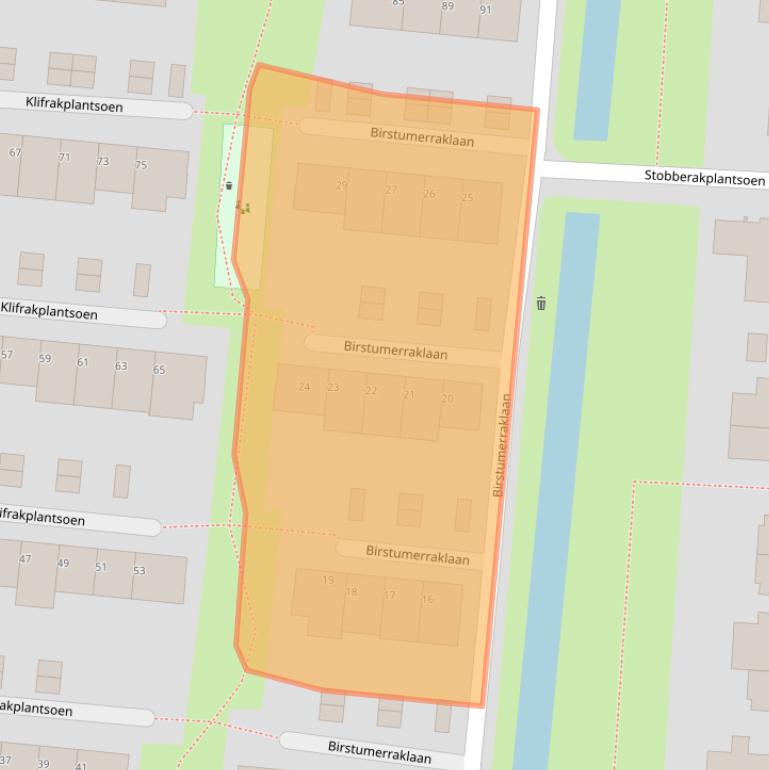 Kaart van postcodegebied 3544TB.