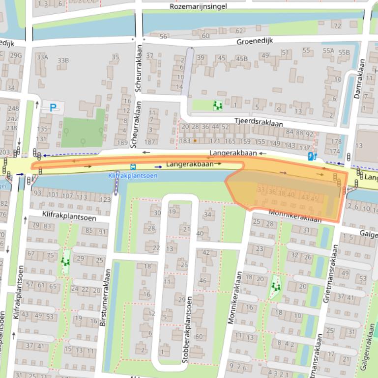 Kaart van postcodegebied 3544TJ.