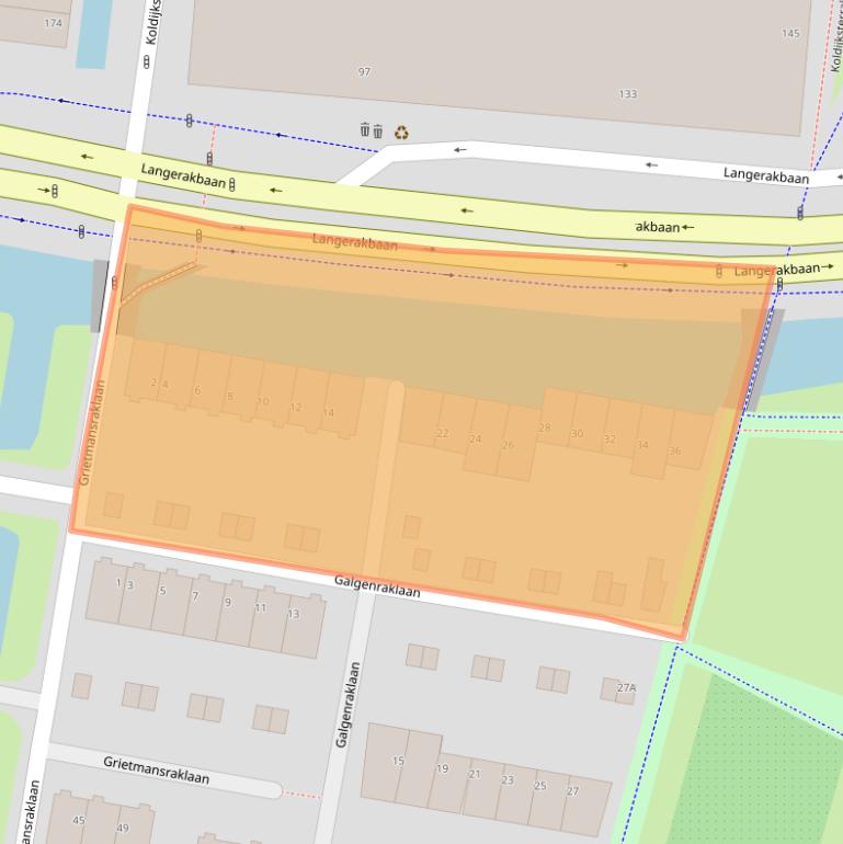 Kaart van postcodegebied 3544TP.