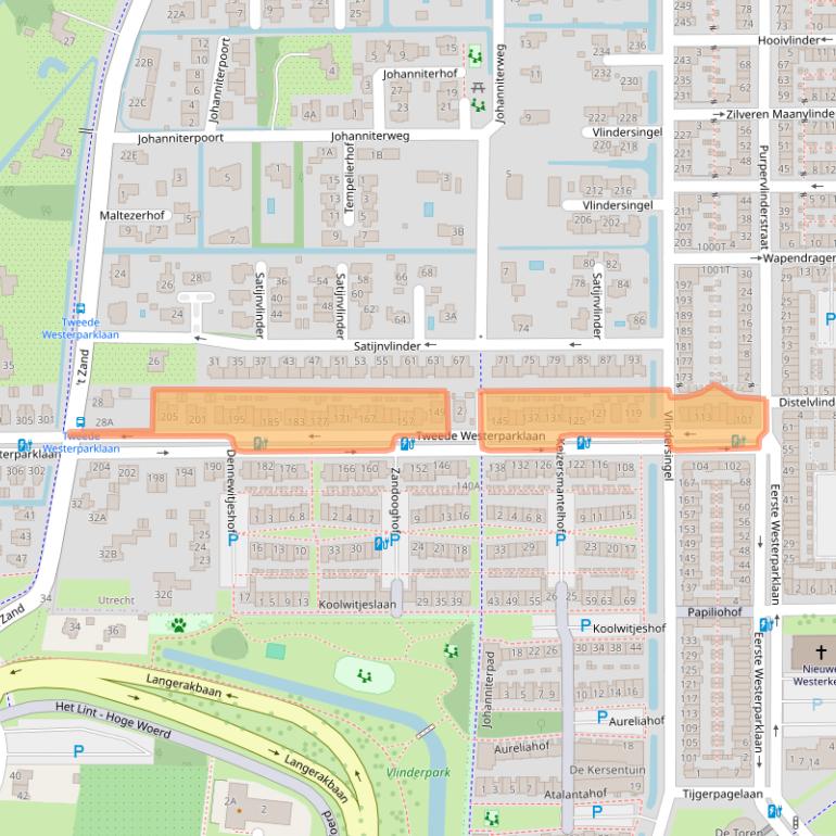 Kaart van postcodegebied 3544VP.