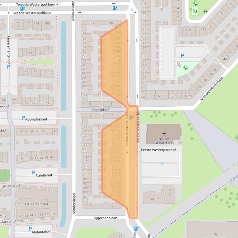 Kaart van postcodegebied 3544VT.