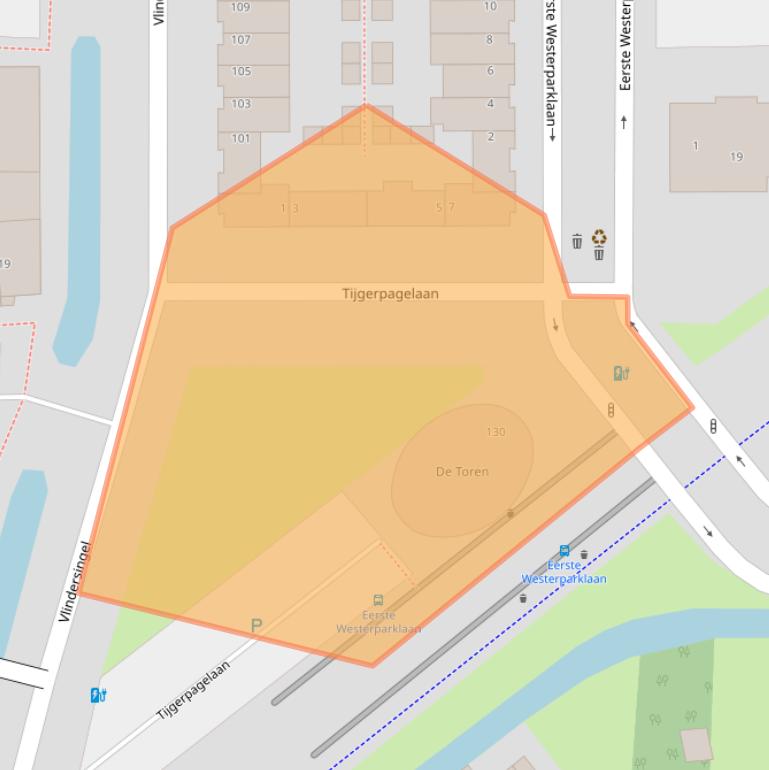 Kaart van postcodegebied 3544VW.