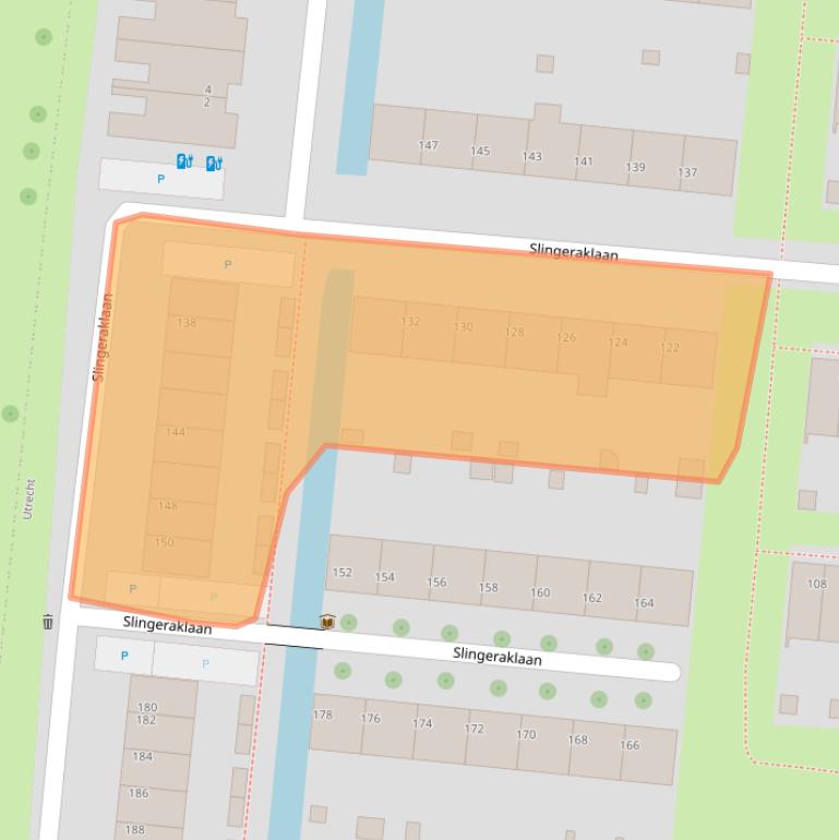 Kaart van postcodegebied 3544WE.