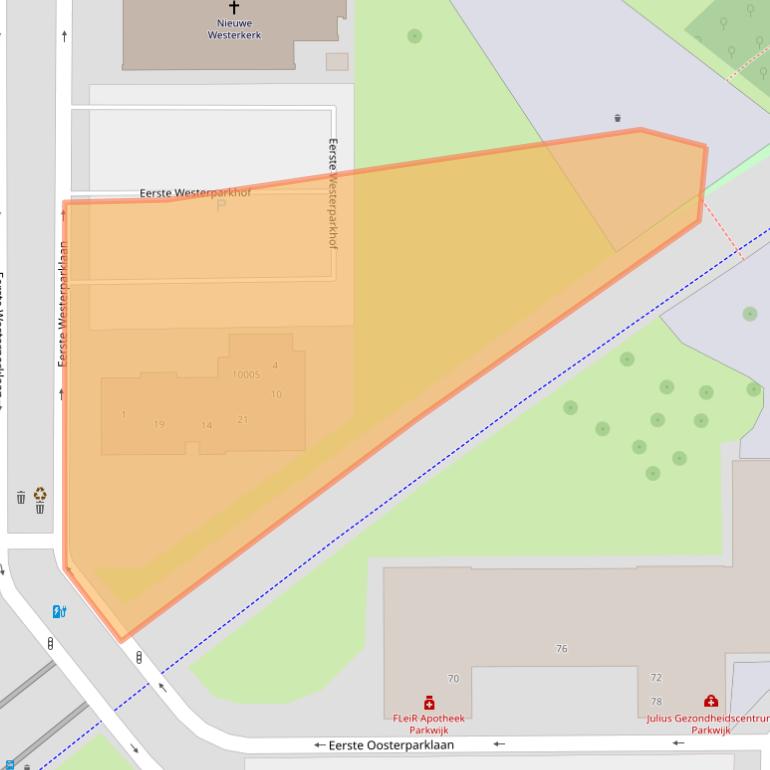 Kaart van postcodegebied 3544WZ.