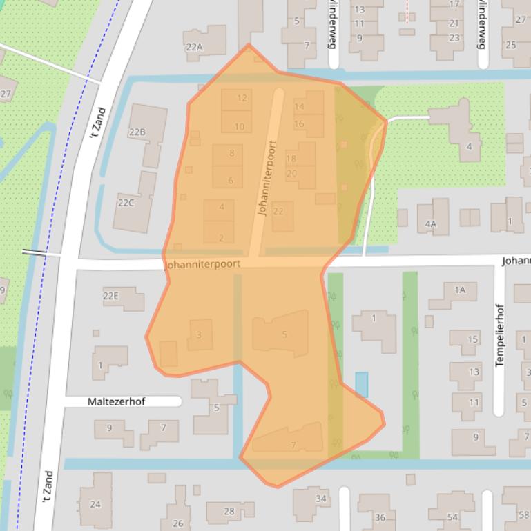 Kaart van postcodegebied 3544ZZ.