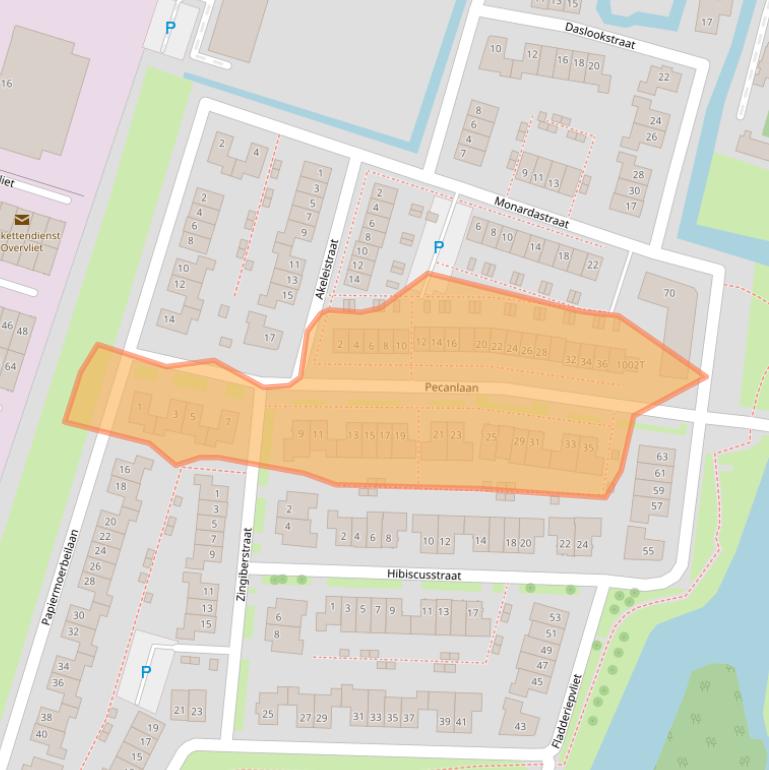 Kaart van postcodegebied 3545AE.