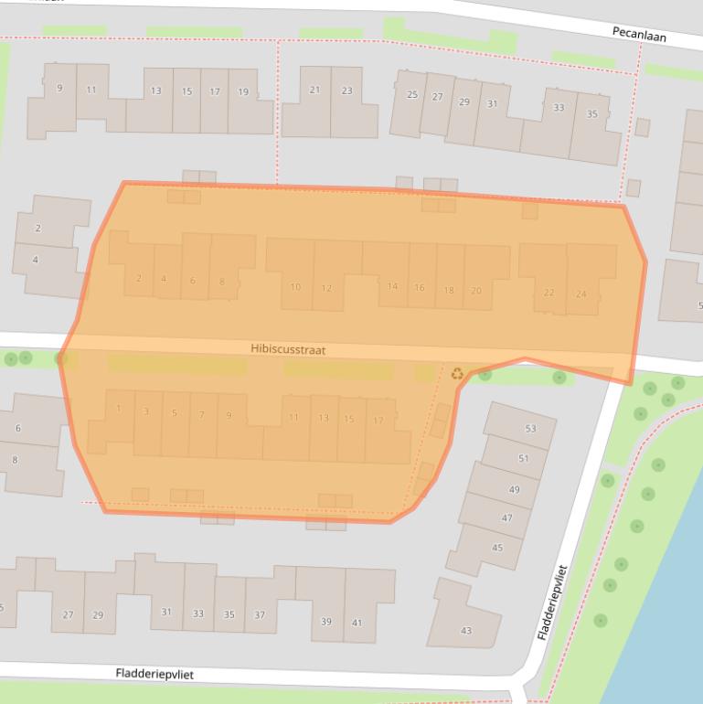 Kaart van postcodegebied 3545AH.