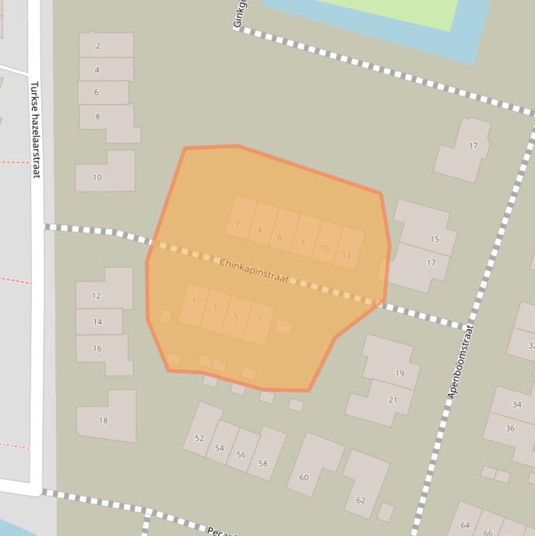 Kaart van postcodegebied 3545CC.