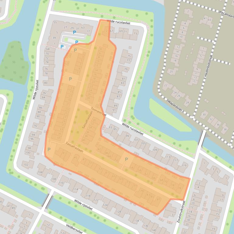 Kaart van postcodegebied 3545CM.