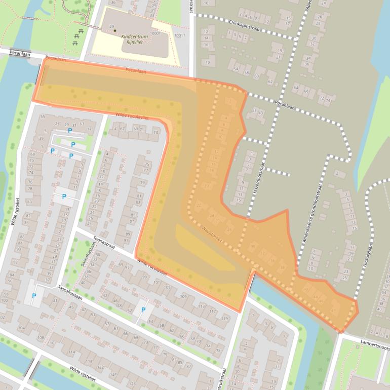 Kaart van postcodegebied 3545CP.