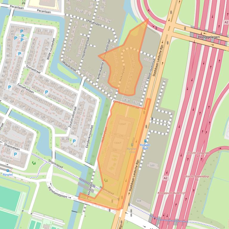 Kaart van postcodegebied 3545CT.