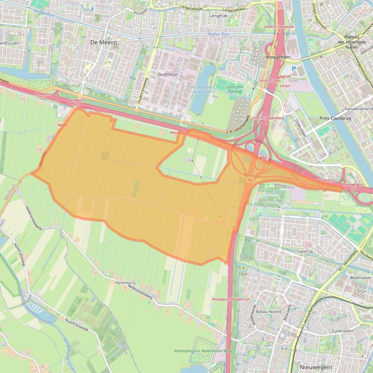 Kaart van postcodegebied 3545NK.