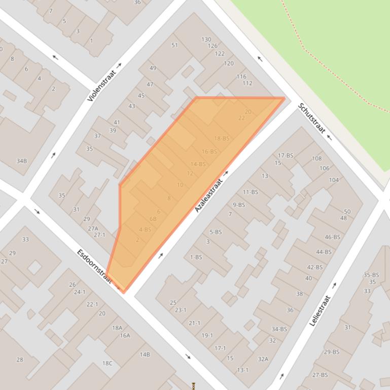 Kaart van postcodegebied 3551AX.