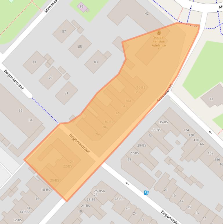 Kaart van postcodegebied 3551BH.