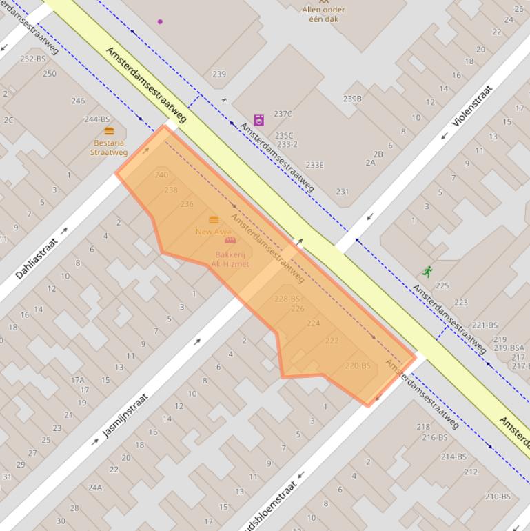 Kaart van postcodegebied 3551CP.