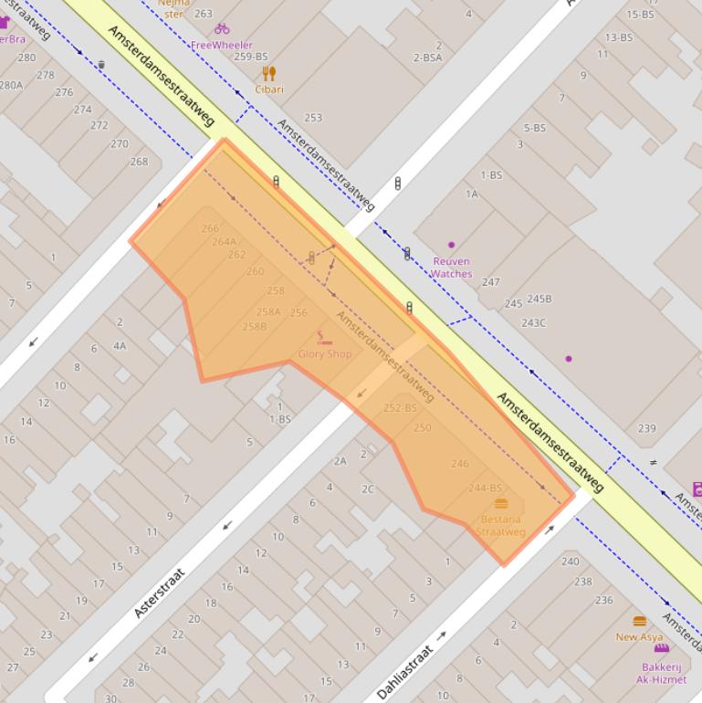 Kaart van postcodegebied 3551CR.