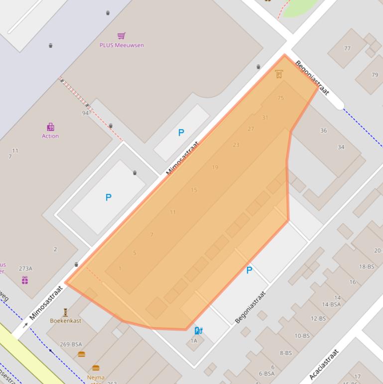 Kaart van postcodegebied 3551DA.