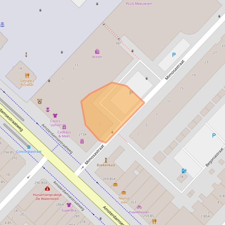 Kaart van postcodegebied 3551DC.