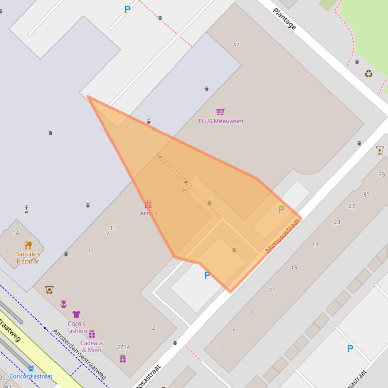 Kaart van postcodegebied 3551DD.