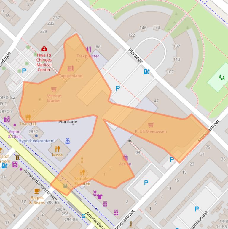 Kaart van postcodegebied 3551DE.