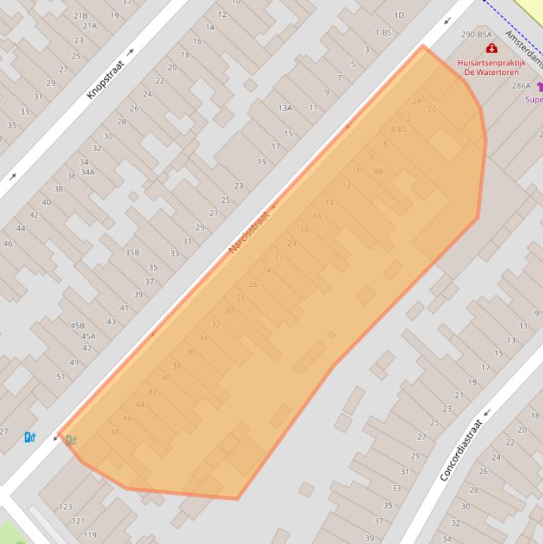 Kaart van postcodegebied 3551ER.