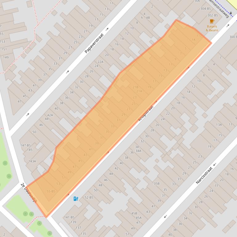 Kaart van postcodegebied 3551ES.