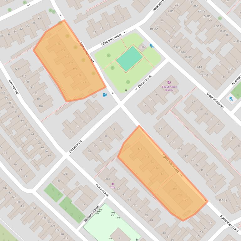 Kaart van postcodegebied 3551GG.