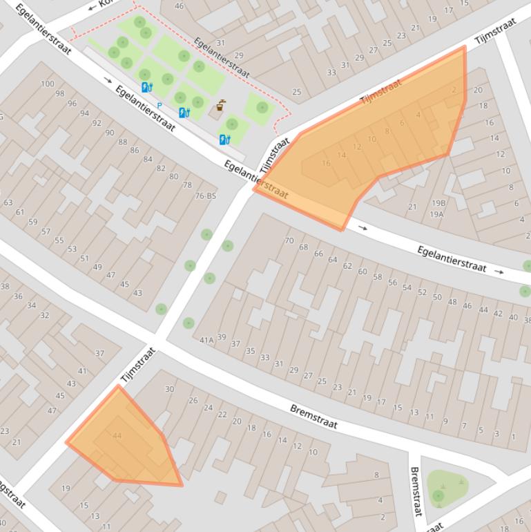 Kaart van postcodegebied 3551GL.