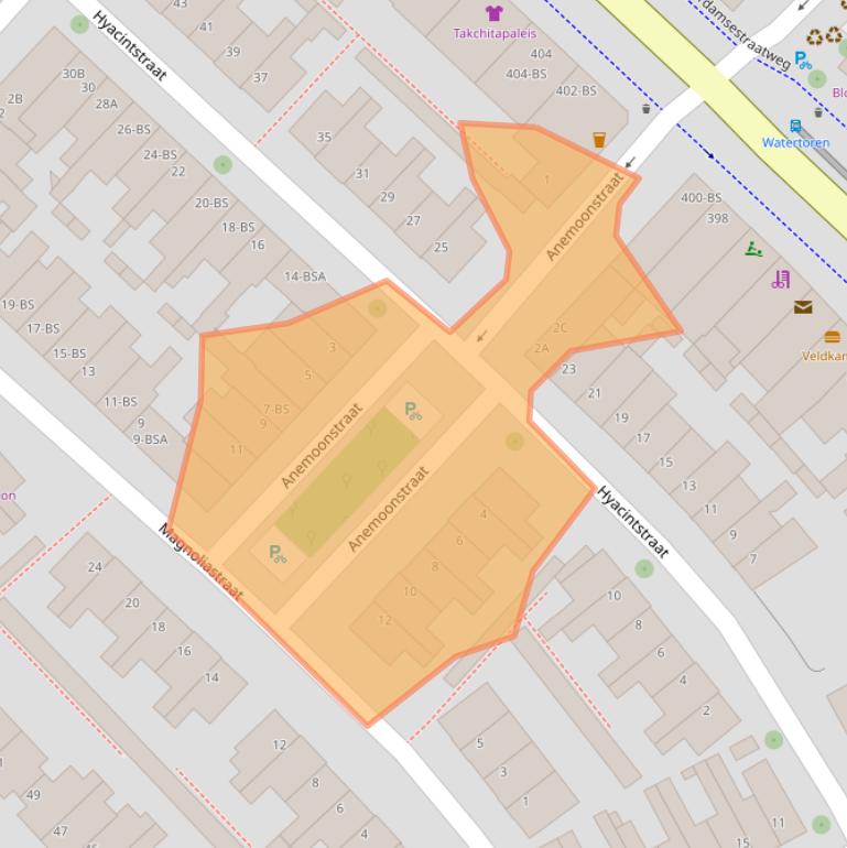 Kaart van postcodegebied 3551GT.