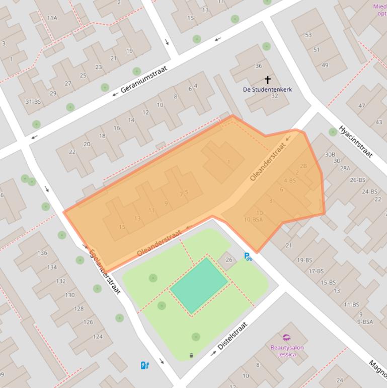 Kaart van postcodegebied 3551GX.