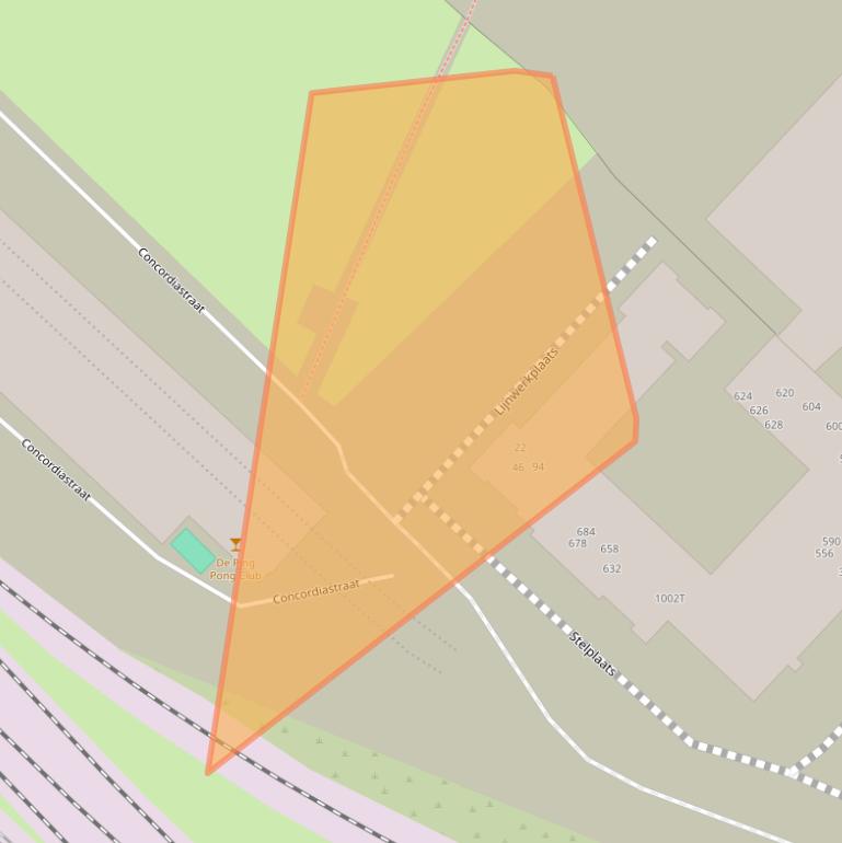 Kaart van postcodegebied 3551JC.