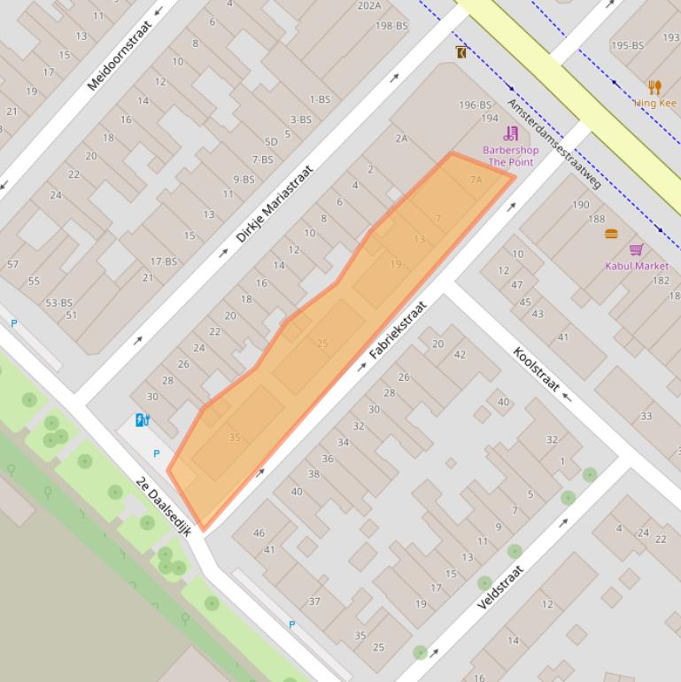 Kaart van postcodegebied 3551SH.