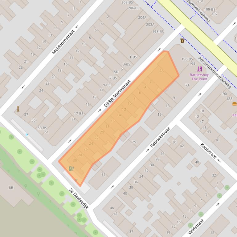 Kaart van postcodegebied 3551SL.