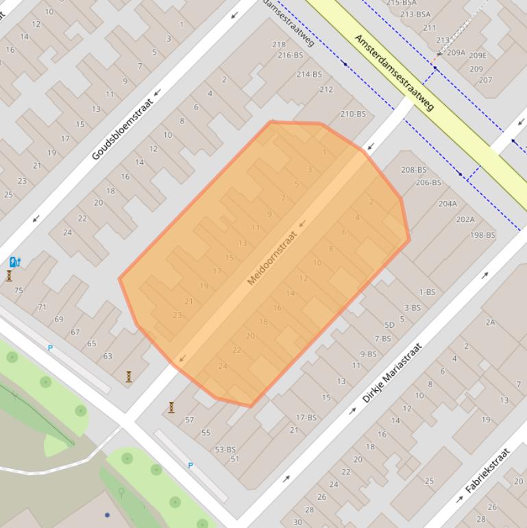 Kaart van postcodegebied 3551SM.