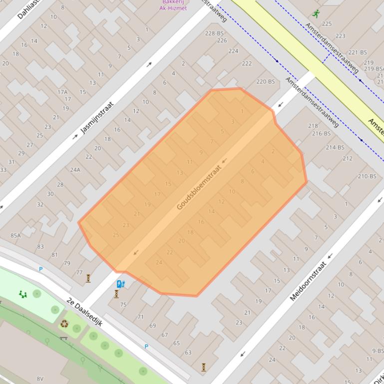 Kaart van postcodegebied 3551SN.