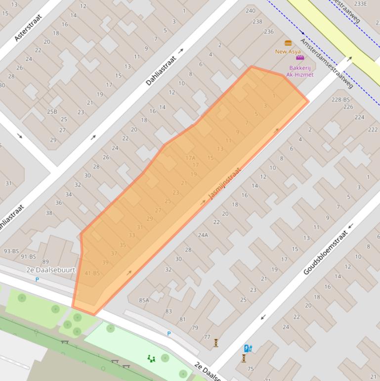 Kaart van postcodegebied 3551SP.