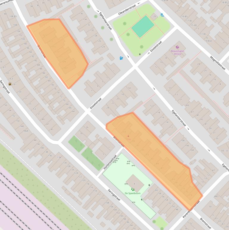 Kaart van postcodegebied 3551TC.