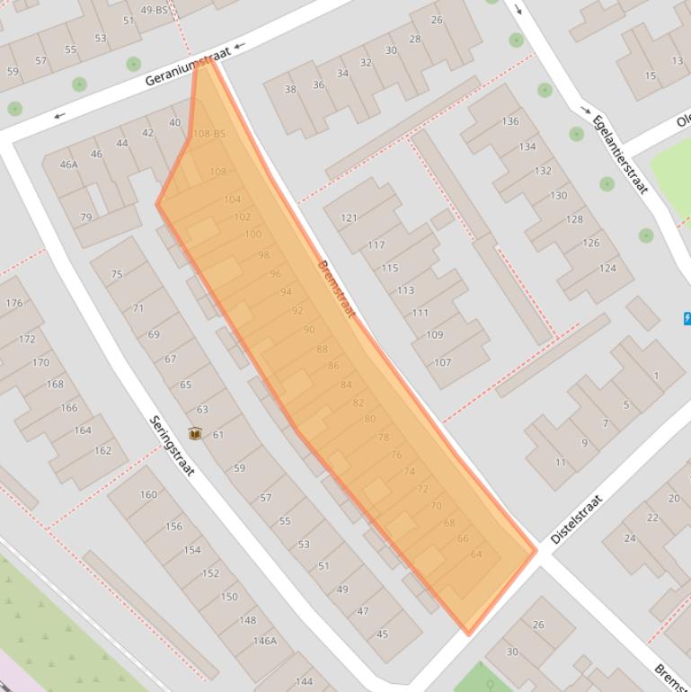 Kaart van postcodegebied 3551TG.