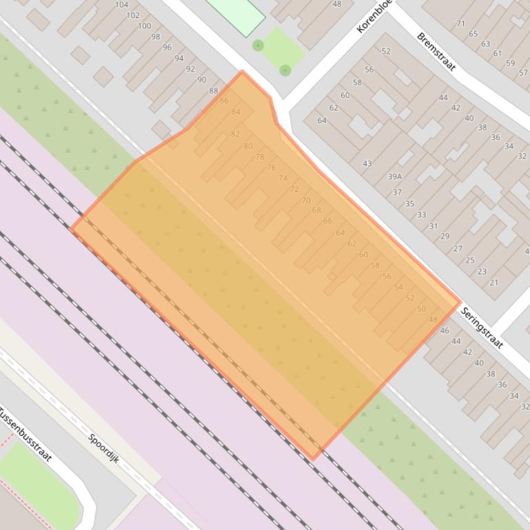 Kaart van postcodegebied 3551TM.