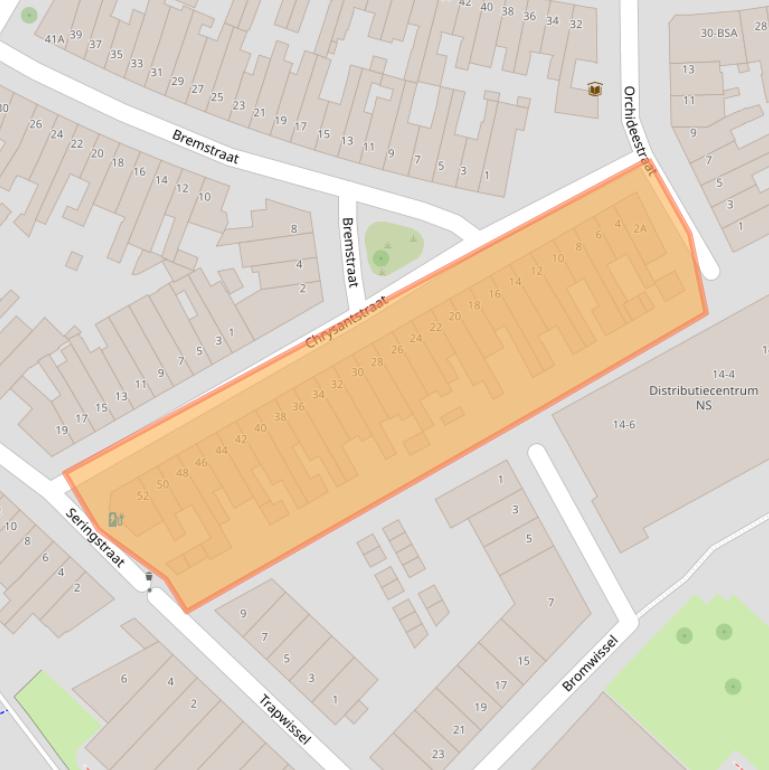 Kaart van postcodegebied 3551TT.