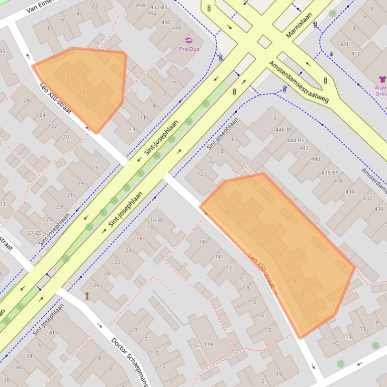 Kaart van postcodegebied 3551VR.