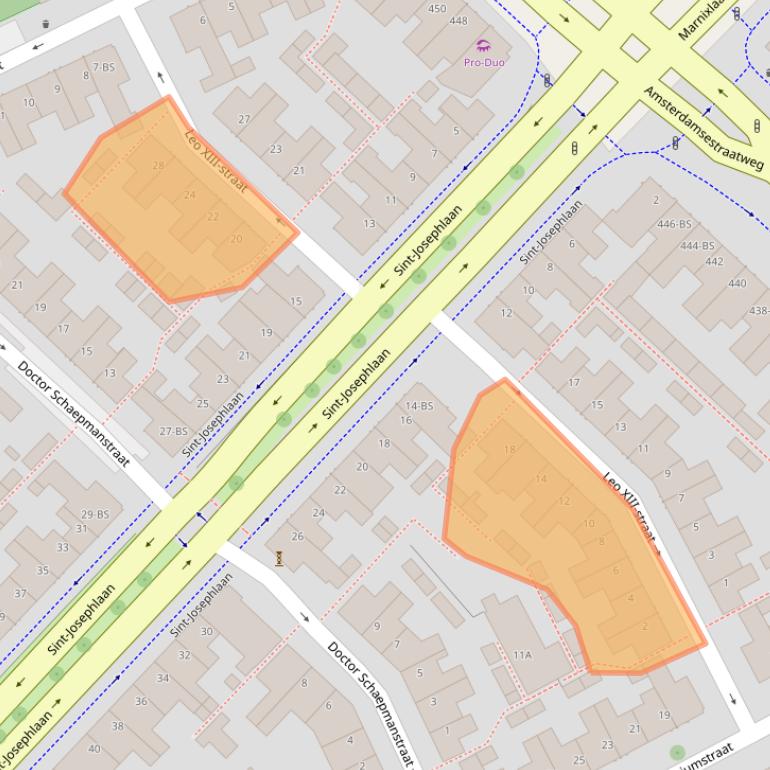 Kaart van postcodegebied 3551VS.