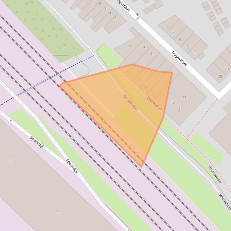 Kaart van postcodegebied 3551WD.